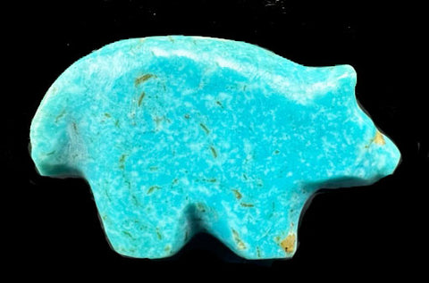 Saul Yuselew Turquoise Wolf Fetish