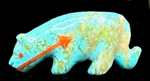 Zuni Turquoise Mountain Lion Fetish
