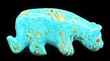 Zuni Turquoise Mountain Lion Fetish Native American Animal Carving