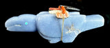 Angelite Zuni Raven Fetish Indian Carving