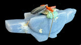 Angelite Zuni Raven Fetish Native American Pueblo Indian Carving