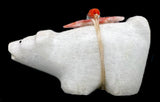 Bernard Homer Sr White Bear Fetish Zuni Indian Carving