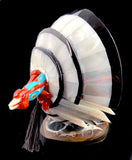 Randy Lucio Zuni Turkey Fetish Native American Shell Bird Carving