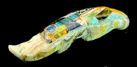 Jayne Quam Inlaid Wolf Fetish