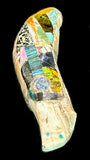 Jayne Quam Inlaid Wolf Fetish Native American Stone Animal Carving