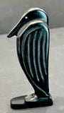 Amos Pooacha Raven Fetish Native American Stone Bird Carving