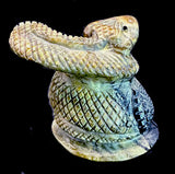 Southwestern Zuni Rattlesnake Fetish American Indian Stone Animal Carving