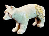 Wild Wolf Fetish Zuni Indian Stone Animal Carving