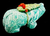 Amazorite Bear Fetish Southwestern Pueblo Zuni Indian  Stone Animal Carving
