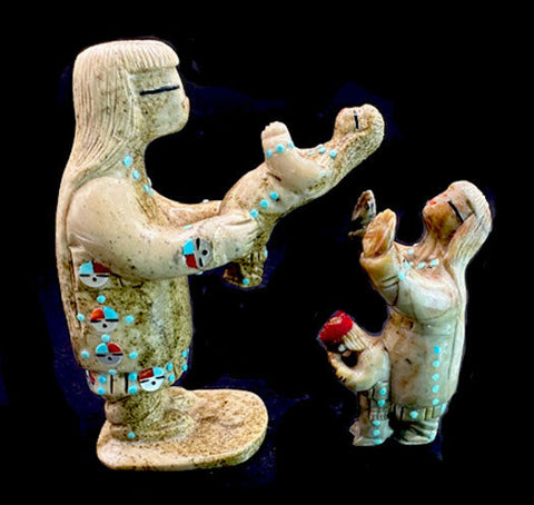Zuni Maiden With Her Children