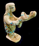 Zuni Maiden With Her Children Hand Carved Stone Totem Carving