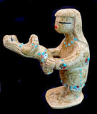 Zuni Maiden With Her Children Western Stone Fetish Carving