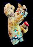 Zuni Maiden With Her Children Hand Carved Indian Fetish