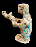 Zuni Maiden With Her Children Hand Carved Picasso Marble Fetish Carving