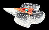 Southwestern Pueblo Eagle Fetish American Indian Glass Bird Carving