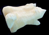 Gibbs Othole Dual White Wolves Fetish Zuni Indian Carver Artist