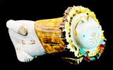 Robert Weahkee Lion Fetish Zuni Indian Antler Animal Carving