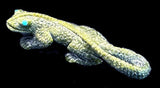 Lance Cheama Serpentine Lizard Fetish Zuni Indian Stone Reptile Carving