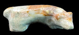 Saul Yuselew Wolf Fetish Native American Stone Animal Carving