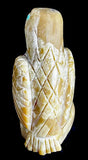 Darrell Westika Serpentine Eagle Fetish American Indian Zuni Stone Bird Carving