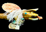 Zuni Pueblo Kolowisi Serpent Fetish Southwestern Pueblo Indian Antler Totem Carving