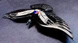 Hiram Peynetsa Large Belgian Black Marble Soaring Eagle