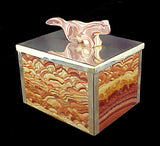 Wave Dolomite and Sterling Silver Medicine Box