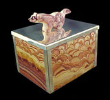 Wave Dolomite and Sterling Silver Medicine Box