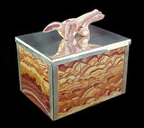 Wave Dolomite and Sterling Silver Medicine Box