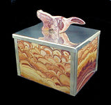 Wave Dolomite and Sterling Silver Medicine Box