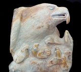 Derrick Kaamasee Eagle Diorama Sculpture