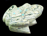 Serpentine Frog Fetish Zuni Indian Carving