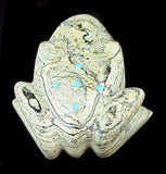 Serpentine Frog Fetish Roger Pino Zuni Indian Carver Artist