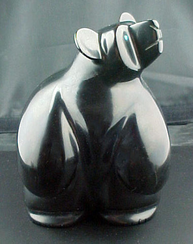 Black Bear Sculpture Zuni Indian Carving