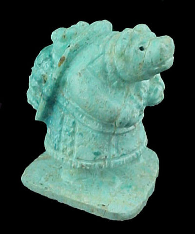 Zuni Turquoise Mother Bear With Papoose Carving
