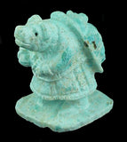 Zuni Turquoise Mother Bear With Papoose Carving