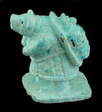 Zuni Turquoise Mother Bear With Papoose Carving