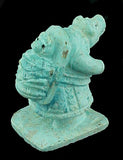 Zuni Turquoise Mother Bear With Papoose Carving