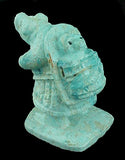Zuni Turquoise Mother Bear With Papoose Carving