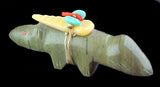 Edna Weahkee Leki Fox Fetish Daughter of Teddy Weahkee Zuni Indian Vintage Carver Artist
