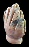 Folded Hands Carving American Indian Hand Carved Stone Artifact Anthony Mecale Carver Artist