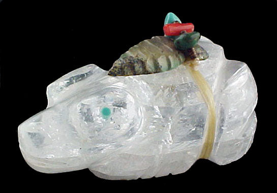 Moon Rock Frog Fetish Zuni Indian Stone Animal Carving