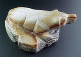 Herbert Him Sr Pueblo Badger Fetish Native American Stone Animal Carving