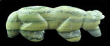 Brian Yatsattie Serpentine Wolf Fetish American Indian Stone Animal Carving