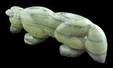 Brian Yatsattie Serpentine Wolf Fetish Southwestern Pueblo Zuni Indian Stone Animal Carving