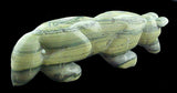 Brian Yatsattie Serpentine Wolf Fetish Zuni Pueblo New Mexico Hand Carved Stone Animal Sculpture