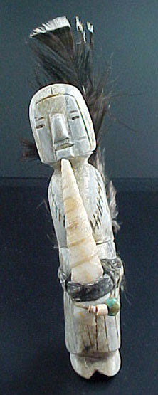 Teddy Weahkee Antler Priest Figure Zuni Indian Carving