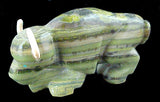 Brian Yatsattie Buffalo Fetish Native American Stone Animal Carving