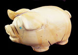 Picture Jasper Pig Fetish Zuni Indian Stone Animal Carving