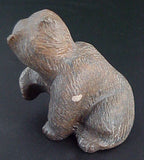 Brown Bear Fetish Native American Stone Animal Carving